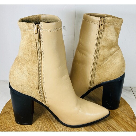 SO ME Nude Bootie Size 7.5 Heel 4” - Picture 5 of 7